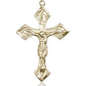 Extra Large 14kt Solid Gold Catholic Crucifix Pendant 1 7/8 x 1 1/8 handcrafted by Bliss USA