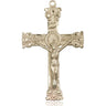 14kt solid gold extra large Catholic crucifix pendant 2 inches by 1.25 inches handmade by Bliss Manufacturing