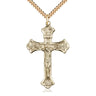 Extra Large 14kt Gold Filled Catholic Crucifix Necklace 1-7/8 inch pendant with 24 inch chain by Bliss Manufacturing