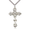 Sterling Silver Extra Large Cross Necklace 2 1/8 x 1 1/4 inches with 24 inch chain by Bliss