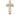 Large 14kt Solid Gold Cross Pendant 1-5/8 x 7/8 inches handcrafted in USA by Bliss Manufacturing