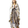 Italian hand-carved linden wood Our Lady of Lourdes statue 9 inches hand-painted by Val Gardena artisans