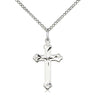 Sterling silver lite curb chain necklace 18 inch length with 3/4 inch links handcrafted by Bliss