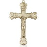14kt Solid Gold Large Catholic Crucifix Pendant 1 3/4 x 1 1/8 inches handcrafted by Bliss Manufacturing
