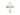 14kt solid gold cross pendant 1 inch by 3/4 inch medium size handcrafted by Bliss Manufacturing USA
