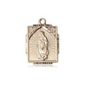 14kt Solid Gold Our Lady of Guadalupe Medal Pendant 5/8 x 1/2 inch by Bliss