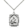 Sterling Silver St. Gerard Patron Saint Medal Necklace 5/8 x 1/2 with 18 Inch Chain by Bliss