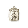 Small 14kt Solid Gold Our Lady of Perpetual Help Medal Pendant 5/8 x 1/2 inch by Bliss Manufacturing
