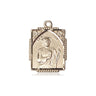 14kt Solid Gold St. Jude patron saint medal pendant 5/8 x 1/2 inches handcrafted by Bliss