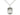 Sterling silver St. Maria Faustina patron saint medal necklace, 3/4 x 1/2 inch pendant on 18 inch chain, Bliss Manufacturing