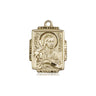 14kt solid gold St. Maria Goretti medal pendant 3/4 x 1/2 inches handcrafted by Bliss Manufacturing USA