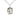Small Sterling Silver St. Theresa Medal Necklace 5/8 x 1/2 inch with 18 inch chain by Bliss Manufacturing