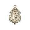 14kt solid gold Blessed Teresa of Calcutta medal pendant 3/4 x 1/2 inch handmade by Bliss