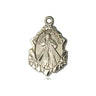 14kt solid gold Divine Mercy medal pendant 3/4 x 1/2 handcrafted by Bliss Manufacturing USA