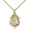 14kt gold filled Our Lady of Guadalupe medal necklace with 18 inch chain by Bliss Manufacturing