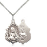 Sterling silver Our Lady of Guadalupe medal necklace with 18 inch chain by Bliss Manufacturing