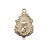 14kt Solid Gold St. Peregrine Catholic Patron Saint Medal Pendant 3/4 x 1/2 inches by Bliss Manufacturing