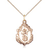 14kt Gold Filled St. Michael the Archangel patron saint medal necklace with 18 inch chain by Bliss