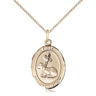 Gold Filled First Reconciliation Medal Necklace 3/4 x 1/2 inch with 18 inch chain by Bliss