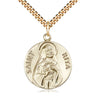 14kt Gold Filled St. Rita of Cascia Patron Saint Medal Necklace 1 x 7/8 inches with 24 inch chain by Bliss