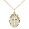 Gold Filled A Friend In Jesus Medal Necklace 3/4 x 1/2 inches on 18 inch chain by Bliss