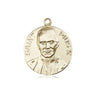 14kt Solid Gold Pope Pius X Patron Saint Medal Pendant 3/4 inch by 5/8 inch handcrafted by Bliss