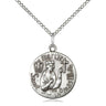 Sterling Silver St. Thomas More Patron Saint Medal Necklace 3/4 x 5/8 inches on 18 inch chain by Bliss