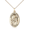14kt gold filled St. Maria Goretti medal necklace 1 inch pendant with 18 inch chain by Bliss
