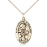 14kt Gold Filled St. Margaret of Scotland Patron Saint Medal Necklace 1 x 1/2 with 18 inch Chain by Bliss