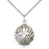 Sterling Silver Medium Cross Pendant Necklace 3/4 x 5/8 inches 18 inch chain Bliss USA