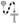 6x8mm black wood rosary with sterling silver crucifix and center piece, 23 inches in length, shown with deluxe gift box