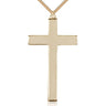 14kt gold filled extra large cross necklace 3 1/4 x 1 3/4 inches with 24 inch chain by Bliss