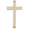 14kt Solid Gold Extra Large Cross Pendant 3 1/4 x 1 3/4 inches Handcrafted by Bliss USA