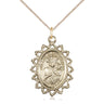 14kt gold filled Our Lady of Czestochowa necklace 1 x 3/4 with 18 inch chain by Bliss