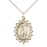 14kt Gold Filled St. Jude patron saint medal necklace with 18 inch chain by Bliss Manufacturing