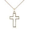 14kt Gold Filled Cross Necklace 7/8 inch pendant 18 inch chain by Bliss Manufacturing USA