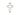14kt Solid Gold Medium Cross Pendant 7/8 x 1/2 inches handcrafted in USA by Bliss Manufacturing