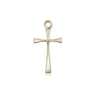 14kt Solid Gold Maltese Cross Pendant 3/4 x 3/8 handcrafted by Bliss Manufacturing USA