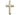 14kt solid gold large Catholic cross pendant, 1 3/8 x 3/4 inches, handcrafted by Bliss Manufacturing USA