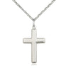 Sterling Silver Lite Curb Chain Necklace 18 inch with 7/8 x 1/2 inch links by Bliss Manufacturing