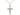 Two-tone gold filled and sterling silver Catholic crucifix necklace with 18 inch chain by Bliss