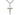 Large two-tone gold filled and sterling silver Catholic crucifix necklace with 24 inch chain by Bliss