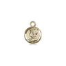 14kt solid gold St. Elizabeth Ann Seton medal pendant 3/8 x 1/4 inch handcrafted by Bliss Manufacturing