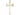 14kt Solid Gold Large Carpenter Cross Pendant 1-3/8 x 3/4 inch Handcrafted by Bliss Manufacturing USA