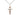 Small two-tone gold filled and sterling silver Greek Orthodox crucifix necklace with 18 inch chain by Bliss