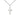 Small sterling silver Catholic cross necklace with 5/8 inch pendant on 18 inch chain by Bliss Manufacturing