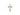 Small 14kt solid gold Catholic cross pendant measuring 5/8 inch by 3/8 inch by Bliss Manufacturing