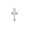 Small 14kt Solid Gold Catholic Cross Pendant 1/2 inch by Bliss Manufacturing USA