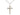 Two-tone gold filled sterling silver medium crucifix necklace 1.125 inch pendant 18 inch chain Bliss