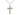 Two-tone Gold Filled and Sterling Silver Catholic crucifix necklace with 1 1/8 inch pendant on 18 inch chain, handcrafted by Bliss Manufacturing